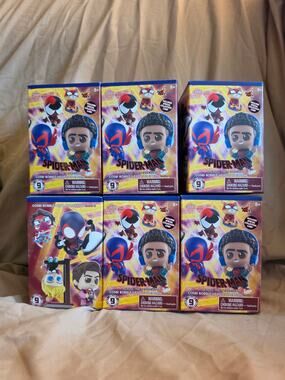 Cosbi Spider-Verse Bobble-Head Blind Box x6 Hot Toys